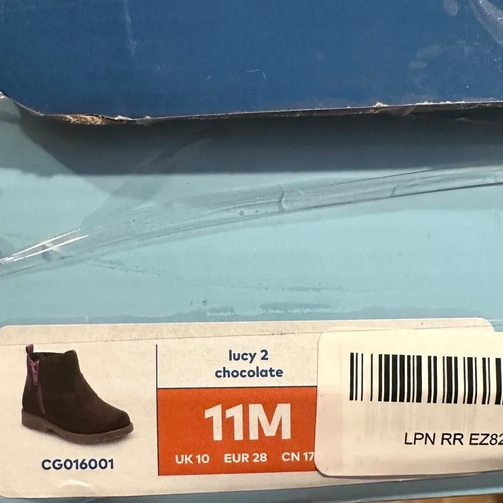 Stride Rite Lucy 2 Supportive Girls Ankle Boots Chocolate Brown Booties Size 11